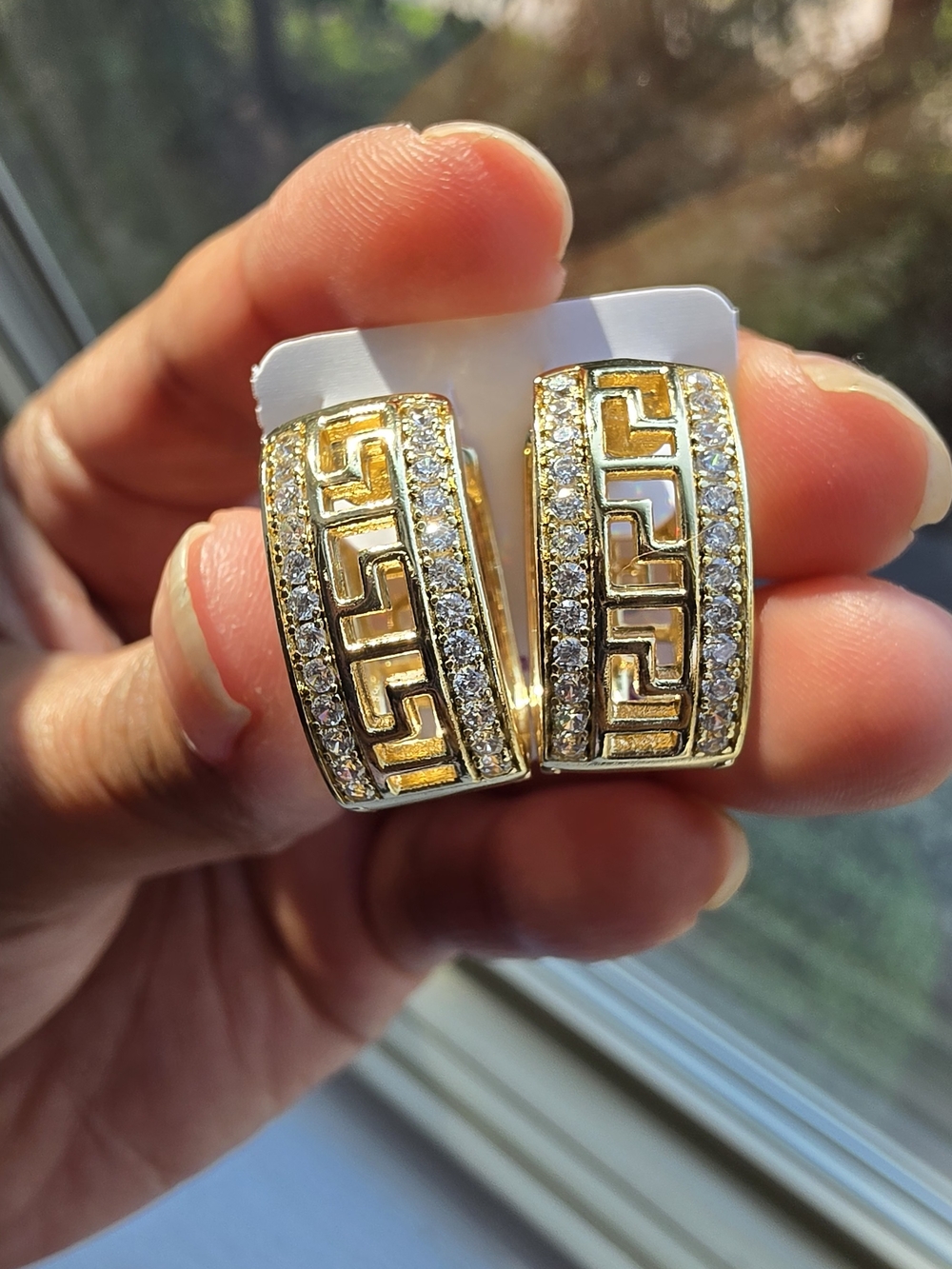 Hermosas Argollas Para Dama Oro Laminado 14k